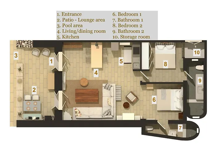 公寓 Aelia By Llb Mykonos - 2bdr - Sea & Sunset View