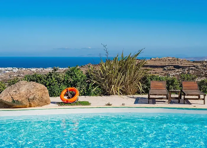 公寓 Aelia By Llb Mykonos - 2bdr - Sea & Sunset View