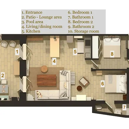 Apartamento Villa Aelia By Llb Mykonos - 2Bdr - Sea & Sunset View
